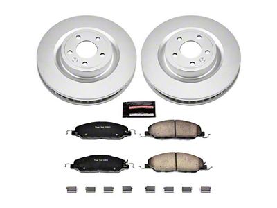 PowerStop Z17 Evolution Plus Brake Rotor and Pad Kit; Front (11-14 Mustang GT w/o Performance Pack)