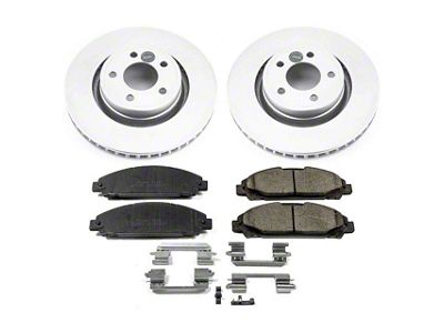 PowerStop Z17 Evolution Plus Brake Rotor and Pad Kit; Front (15-23 Mustang EcoBoost w/o Performance Pack, V6)