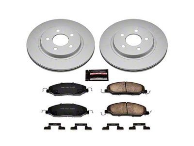 PowerStop Z17 Evolution Plus Brake Rotor and Pad Kit; Rear (05-10 Mustang; 2011 Mustang GT500)