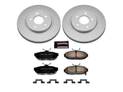 PowerStop Z17 Evolution Plus Brake Rotor and Pad Kit; Rear (11-14 Mustang GT w/o Performance Pack, V6)