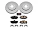 PowerStop Z17 Evolution Plus Brake Rotor and Pad Kit; Rear (11-14 Mustang GT w/o Performance Pack, V6)