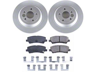 PowerStop Z17 Evolution Plus Brake Rotor and Pad Kit; Rear (15-23 Mustang EcoBoost w/o Performance Pack, V6)