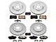 PowerStop Z17 Evolution Plus Brake Rotor and Pad Kit; Front and Rear (2012 Mustang GT500)
