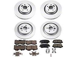 PowerStop Z17 Evolution Plus Brake Rotor and Pad Kit; Front and Rear (15-23 Mustang GT w/o Performance Pack, EcoBoost w/ Performance Pack)