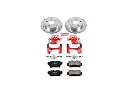 PowerStop Z23 Evolution Brake Rotor, Pad and Caliper Kit; Rear (94-04 Mustang GT, V6)