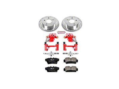 PowerStop Z23 Evolution Sport Brake Rotor, Pad and Caliper Kit; Rear (94-04 Mustang GT, V6)