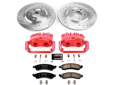 PowerStop Z23 Evolution Sport Brake Rotor, Pad and Caliper Kit; Front (99-04 Mustang Cobra, Bullitt, Mach 1)