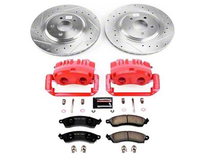 PowerStop Z23 Evolution Brake Rotor, Pad and Caliper Kit; Front (99-04 Mustang Cobra, Bullitt, Mach 1)