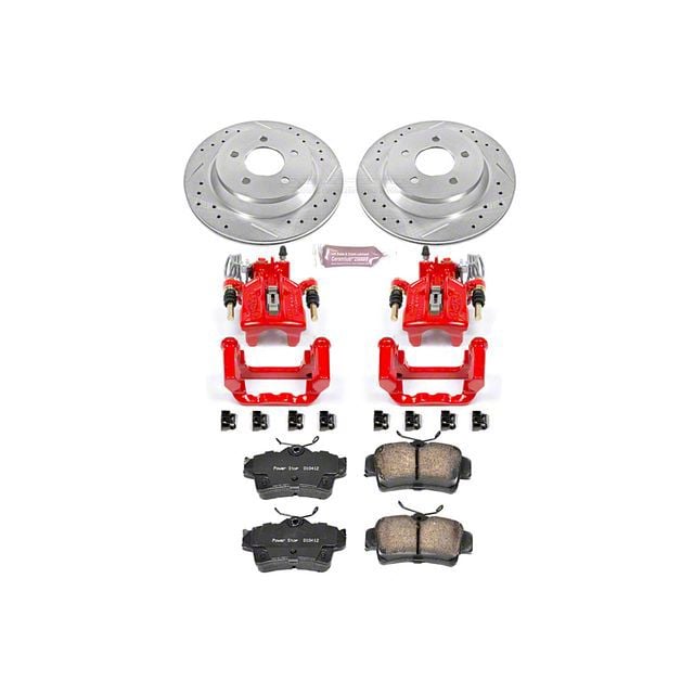 PowerStop K5823 - Z23 Drilled And Slotted Brake Rotors And Pads Kit