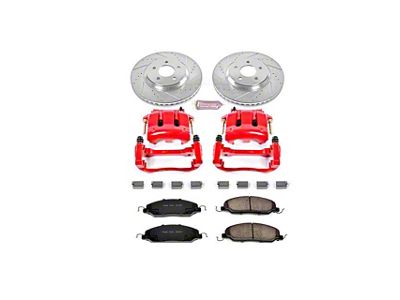 PowerStop Z23 Evolution Sport Brake Rotor, Pad and Caliper Kit; Front (05-10 Mustang GT)