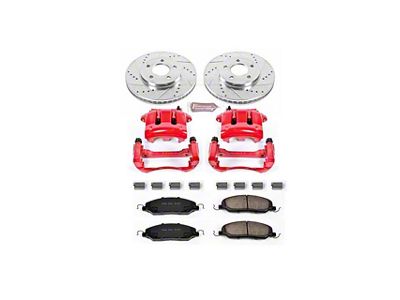 PowerStop Z23 Evolution Sport Brake Rotor, Pad and Caliper Kit; Front (05-10 Mustang V6)