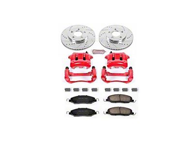 PowerStop Z23 Evolution Brake Rotor, Pad and Caliper Kit; Front (05-10 Mustang V6)