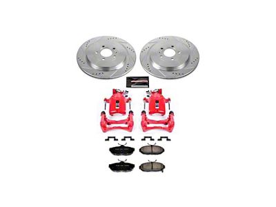 PowerStop Z23 Evolution Sport Brake Rotor, Pad and Caliper Kit; Rear (13-14 Mustang GT500)