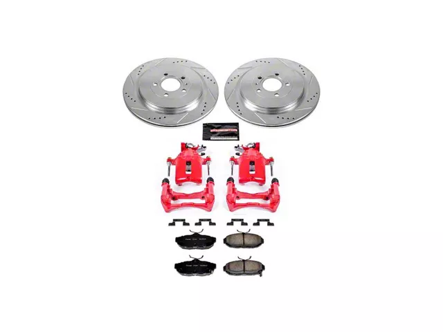 PowerStop Z23 Evolution Brake Rotor, Pad and Caliper Kit; Rear (13-14 Mustang GT500)