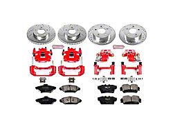 PowerStop Z23 Evolution Sport Brake Rotor, Carbon-Fiber Ceramic Pad and Caliper Kit; Front and Rear (94-98 Mustang GT, V6)