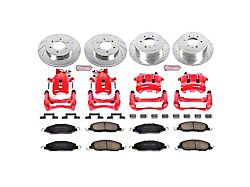 PowerStop Z23 Evolution Sport Brake Rotor, Pad and Caliper Kit; Front and Rear (05-10 Mustang GT)