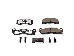 PowerStop Z26 Street Performance Carbon-Fiber Ceramic Brake Pads with Hardware Kit; Front Pair (84-86 Mustang SVO; 87-93 5.0L Mustang)