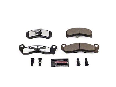 PowerStop Z26 Street Performance Carbon-Fiber Ceramic Brake Pads; Front Pair (84-86 Mustang SVO; 87-93 5.0L Mustang)