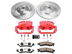 PowerStop Z26 Street Warrior Brake Rotor, Carbon-Fiber Ceramic Pad and Caliper Kit; Front (99-04 Mustang Cobra, Bullitt, Mach 1)