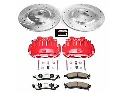 PowerStop Z26 Street Warrior Brake Rotor, Pad and Caliper Kit; Front (94-98 Mustang Cobra)