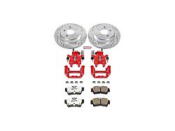 PowerStop Z26 Street Warrior Brake Rotor, Pad and Caliper Kit; Rear (94-04 Mustang Cobra, Bullitt, Mach 1)