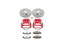 PowerStop Z26 Street Warrior Brake Rotor, Pad and Caliper Kit; Front (05-10 Mustang GT)