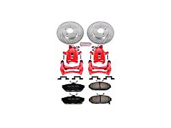 PowerStop Z26 Street Warrior Brake Rotor, Pad and Caliper Kit; Rear (11-14 Mustang GT, V6)