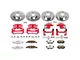 PowerStop Z26 Street Warrior Brake Rotor, Pad and Caliper Kit; Front and Rear (99-02 Mustang GT, V6)