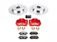 PowerStop Z26 Street Warrior Brake Rotor, Pad and Caliper Kit; Rear (15-23 Mustang EcoBoost w/o Performance Pack, V6)