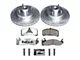 PowerStop Z26 Street Warrior Brake Rotor and Pad Kit; Front (83-93 2.3L Mustang, Excluding SVO)