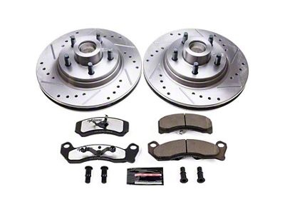 PowerStop Z26 Street Warrior Brake Rotor and Pad Kit; Front (84-86 Mustang SVO)