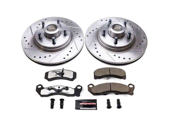 PowerStop Z26 Street Warrior Brake Rotor and Pad Kit; Front (84-86 Mustang SVO)