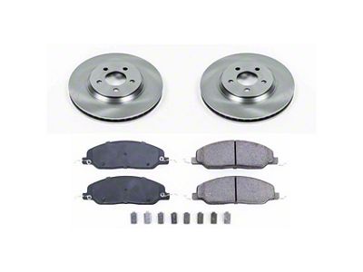 PowerStop OE Replacement Brake Rotor and Pad Kit; Front (05-10 Mustang GT; 11-14 Mustang GT w/o Performance Pack)