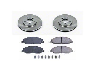 PowerStop OE Replacement Brake Rotor and Pad Kit; Front (05-14 Mustang V6)