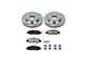 PowerStop OE Replacement Brake Rotor and Pad Kit; Front (05-14 Mustang V6)
