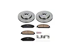 PowerStop OE Replacement Brake Rotor and Pad Kit; Front (09-23 Challenger GT, R/T, Rallye Redline, SXT & T/A w/ Dual Piston Front Calipers; 2011 Challenger SE w/ Dual Piston Front Calipers)