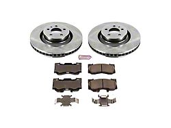 PowerStop OE Replacement Brake Rotor and Pad Kit; Front (15-23 Mustang GT w/o Performance Pack, EcoBoost w/ Performance Pack)