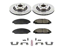 PowerStop OE Replacement Brake Rotor and Pad Kit; Front (15-23 Mustang EcoBoost w/o Performance Pack, V6)