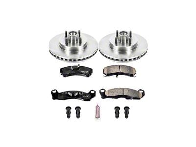 PowerStop OE Replacement Brake Rotor and Pad Kit; Front (87-93 5.0L Mustang)