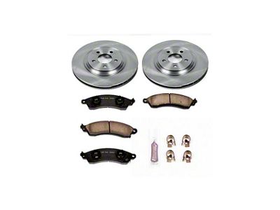 PowerStop OE Replacement Brake Rotor and Pad Kit; Front (94-04 Mustang Cobra, Bullitt, Mach 1)