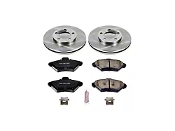 PowerStop OE Replacement Brake Rotor and Pad Kit; Front (94-98 Mustang GT, V6)