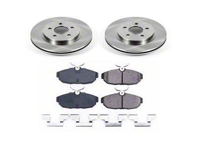 PowerStop OE Replacement Brake Rotor and Pad Kit; Rear (05-14 Mustang)