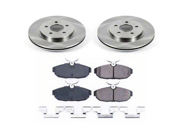 PowerStop OE Replacement Brake Rotor and Pad Kit; Rear (05-14 Mustang)