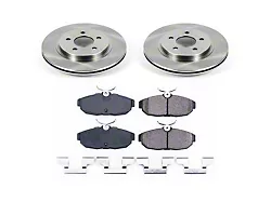 PowerStop OE Replacement Brake Rotor and Pad Kit; Rear (05-3/20/10 Mustang GT, V6; 07-11 Mustang GT500)