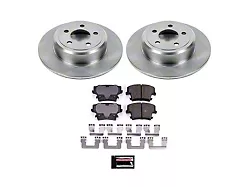PowerStop OE Replacement Brake Rotor and Pad Kit; Rear (09-23 RWD Challenger SE & SXT w/ Single Piston Front Calipers & Solid Rear Rotors)