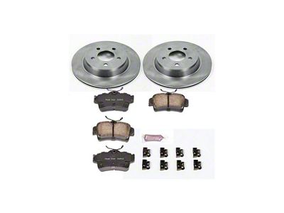 PowerStop OE Replacement Brake Rotor and Pad Kit; Rear (94-04 Mustang Cobra, Bullitt, Mach 1)