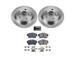 PowerStop OE Replacement Brake Rotor and Pad Kit; Rear (94-04 Mustang GT, V6)