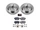 PowerStop OE Replacement Brake Rotor and Pad Kit; Rear (94-04 Mustang GT, V6)