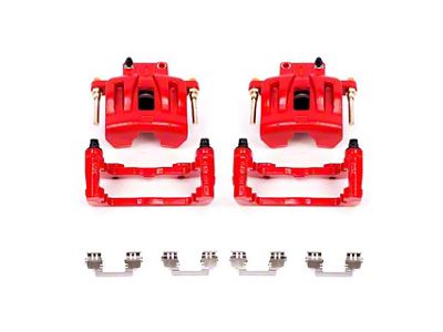 PowerStop Performance Front Brake Calipers; Red (09-11 Challenger SE w/ Single Piston Front Calipers)