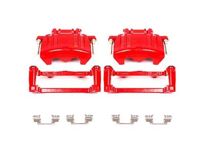 PowerStop Performance Front Brake Calipers; Red (09-11 Challenger R/T; 2011 Challenger SE w/ Dual Piston Front Calipers)